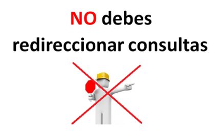 no debes redireccionar consultas